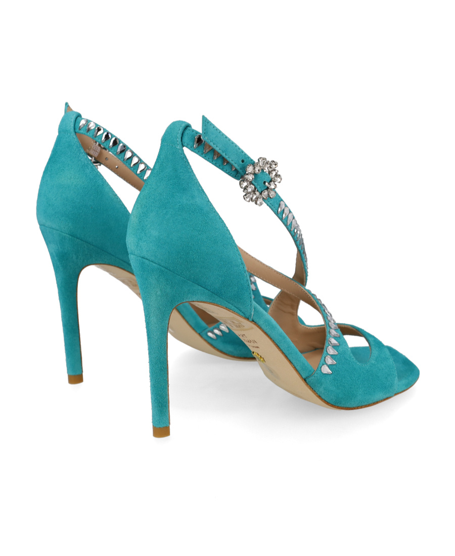 Stuart Weitzman Gemcut Embellished Heeled Sandals In Multicolor