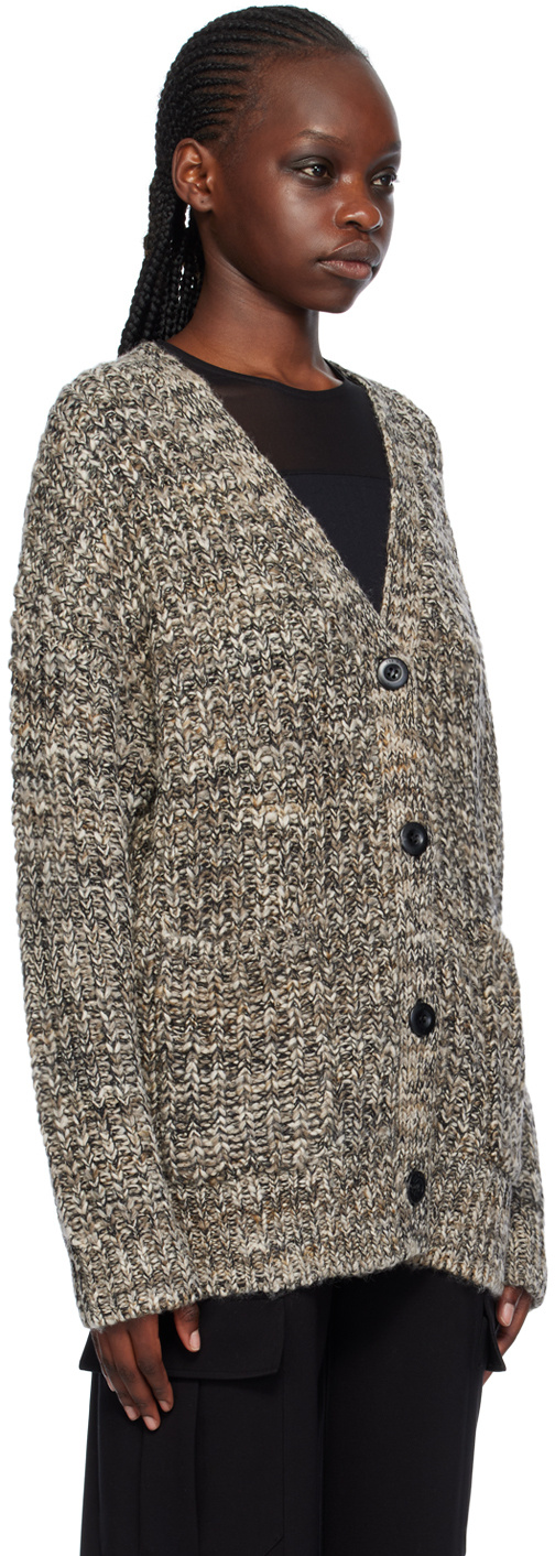 Rag & Bone Daphne V-neck Cardigan In Gray