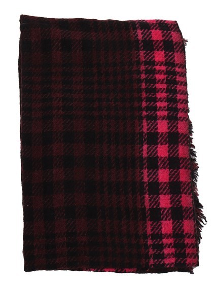 Faliero Sarti Massimo Checkered Scarf In Black