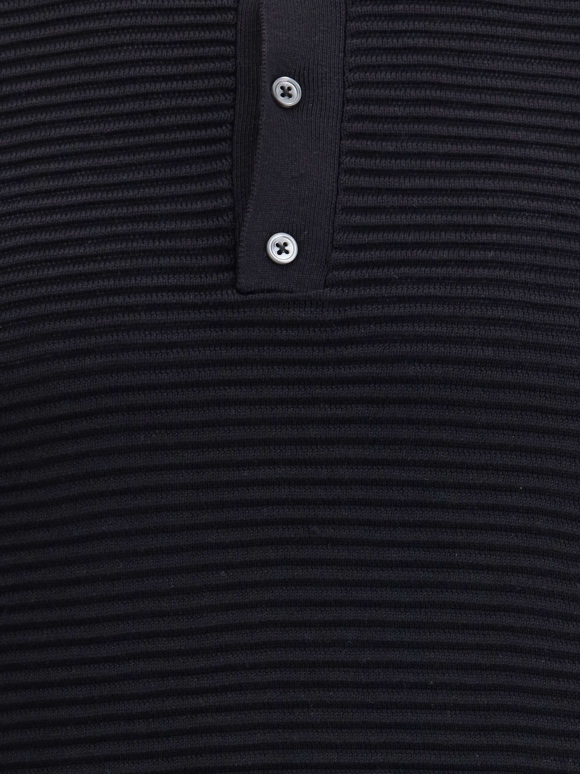 Shop Kiton Short-sleeved Polo Shirt In Black
