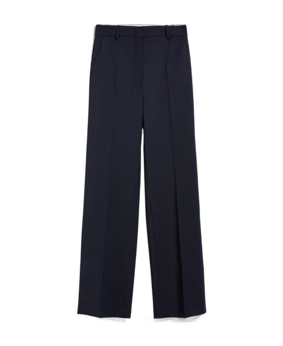 Weekend Max Mara Wool Blended Trousers In Black