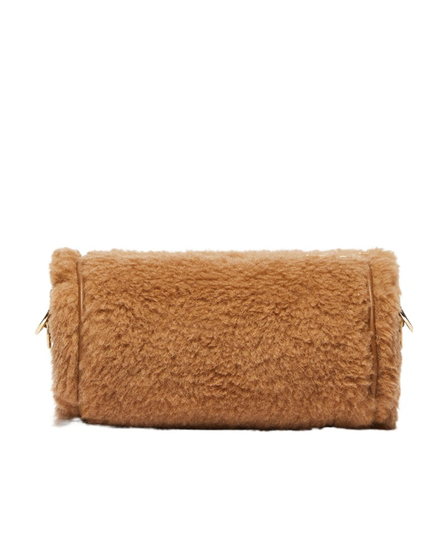 Max Mara Small Teddy Shoulder Bag In Brown