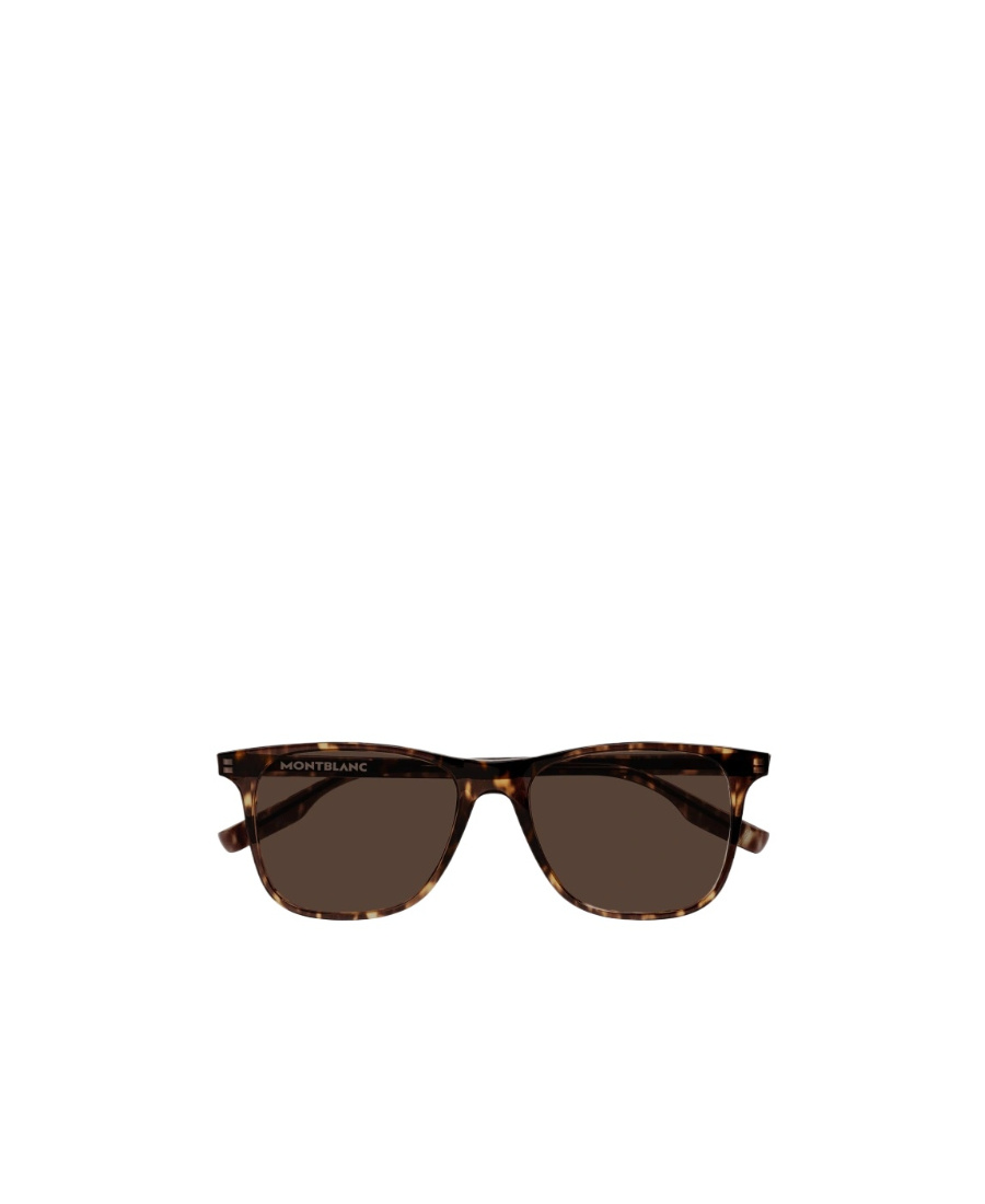 Montblanc Tortoiseshell-effect Square Sunglasses