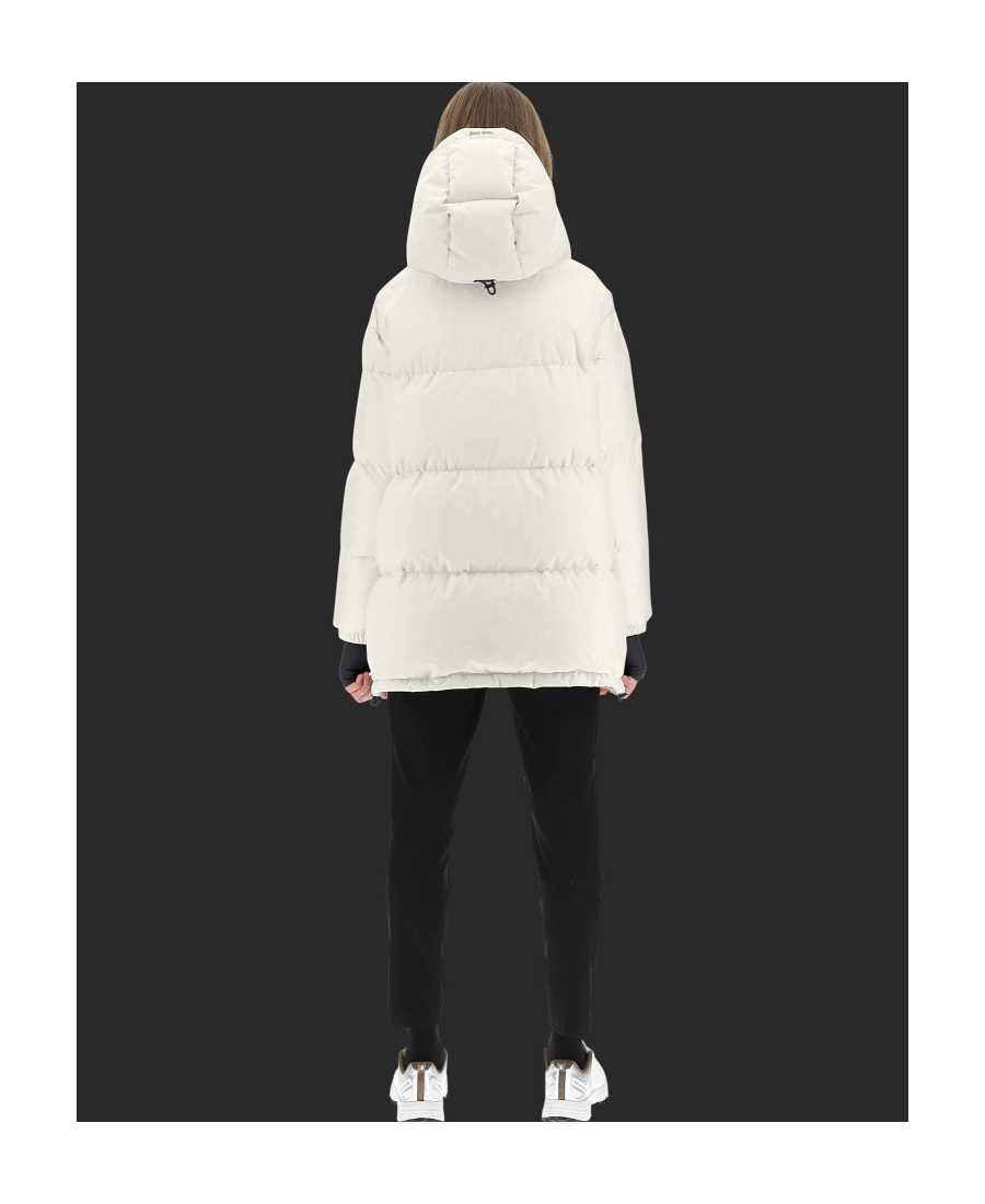 Herno Hooded Feather-down Padded Coat In White