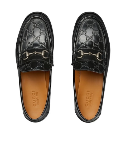 Gucci Horsebit Detail Leather Loafers In Black