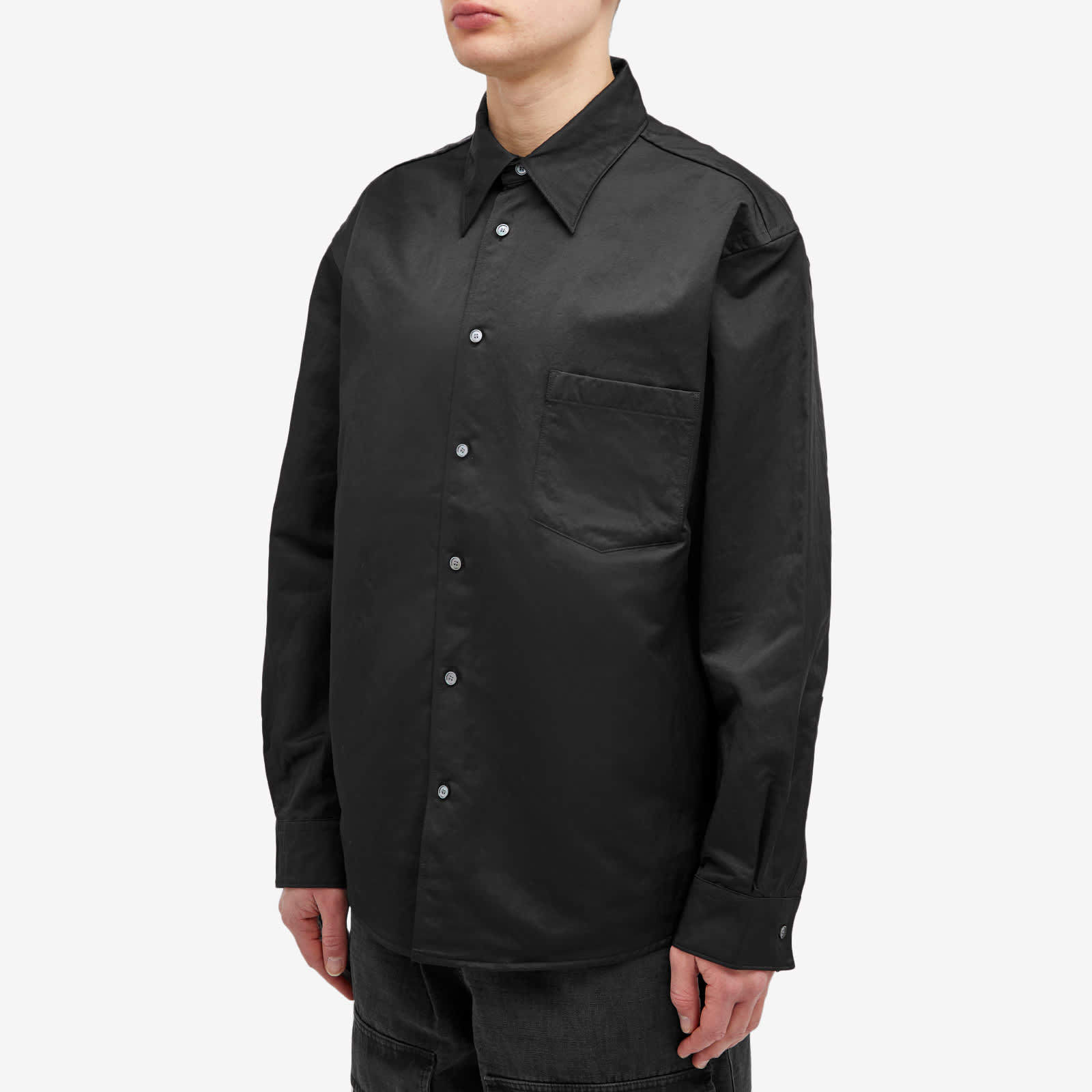 Acne Studios Long-sleeved Casual Jacket In Black