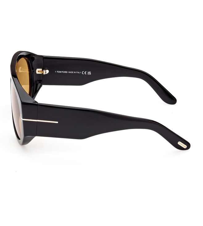 Tom Ford Eyewear Pilot Frame Sunglasses In Black