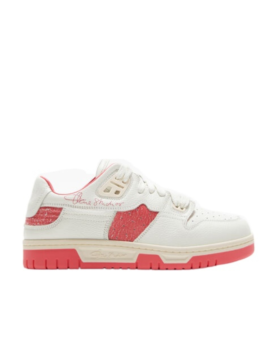 Acne Studios 08sthlm Low Pop M Sneakers - Leather - White/pink In White