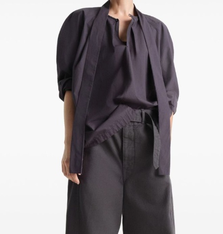 Lemaire Ascot Blouse In Black