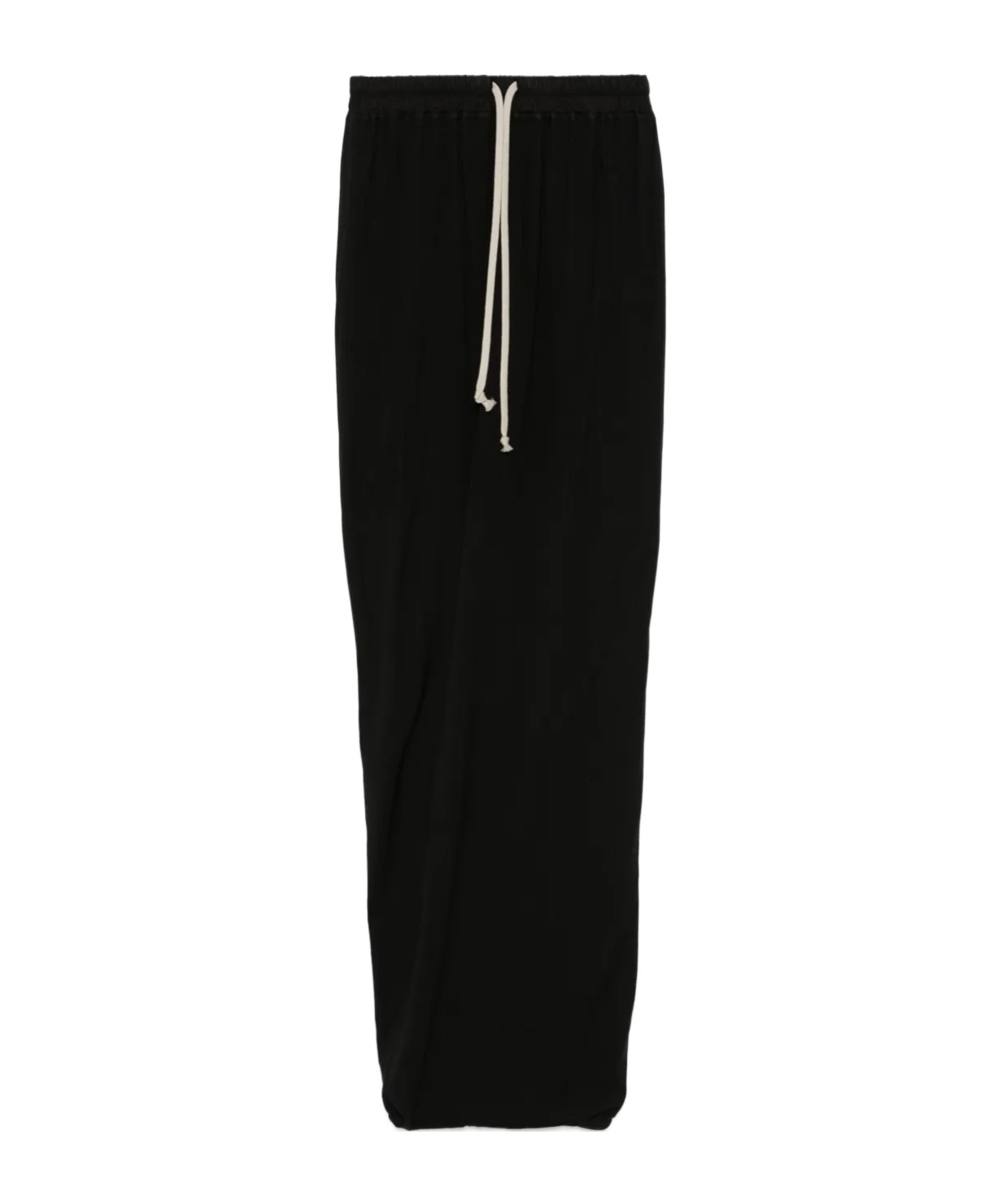 Rick Owens Drkshdw Elastic Waistband Drawstring Detail Skirt In Black