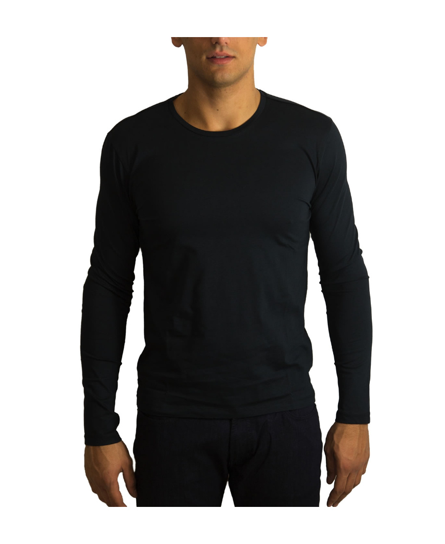 Hugo Boss Long Sleeved T-shirt In Black