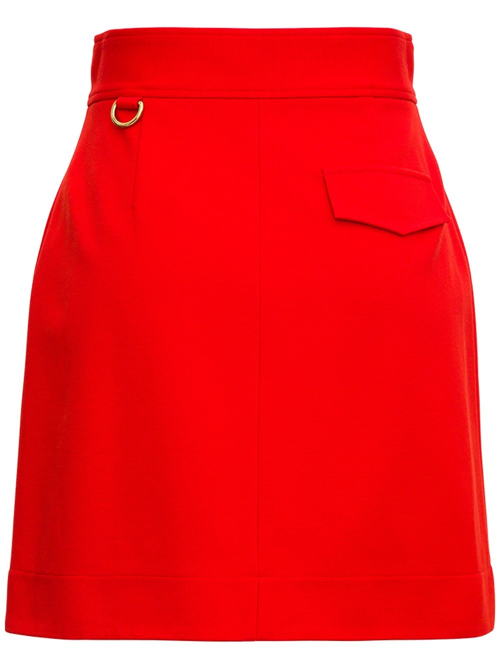 Givenchy Buttoned A-line Mini Skirt In Red