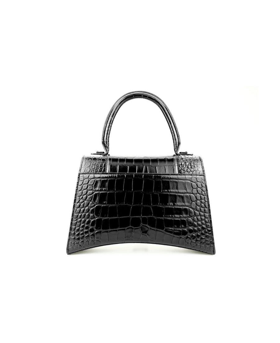Balenciaga Medium Hourglass Handbag In Black