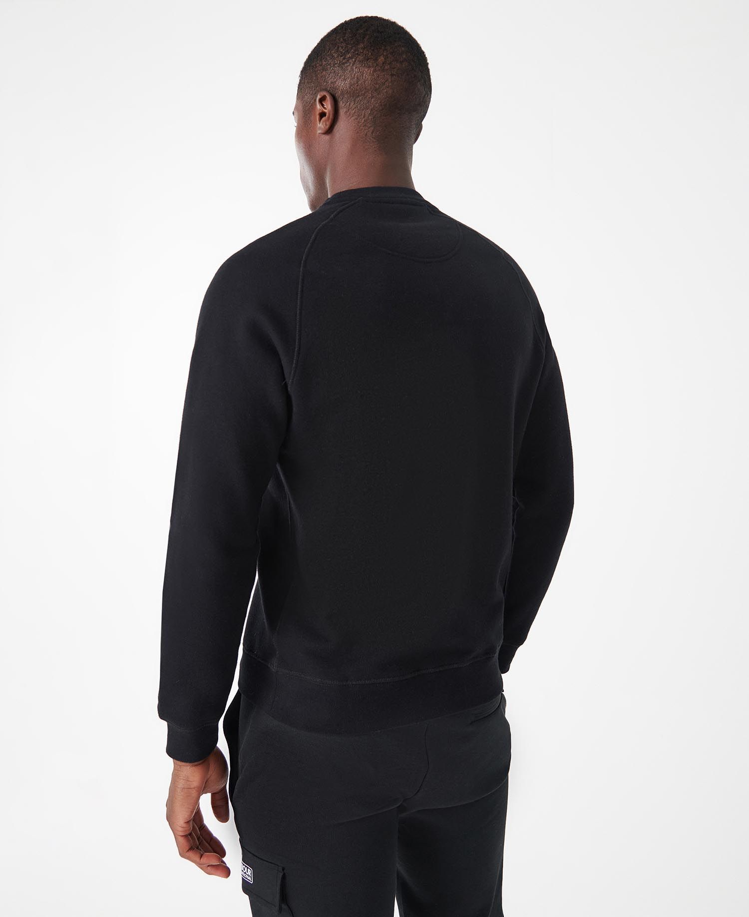 BARBOUR BARBOUR LOGO DETAILED LONG SLEEVED CREWNECK SWEATSHIRT