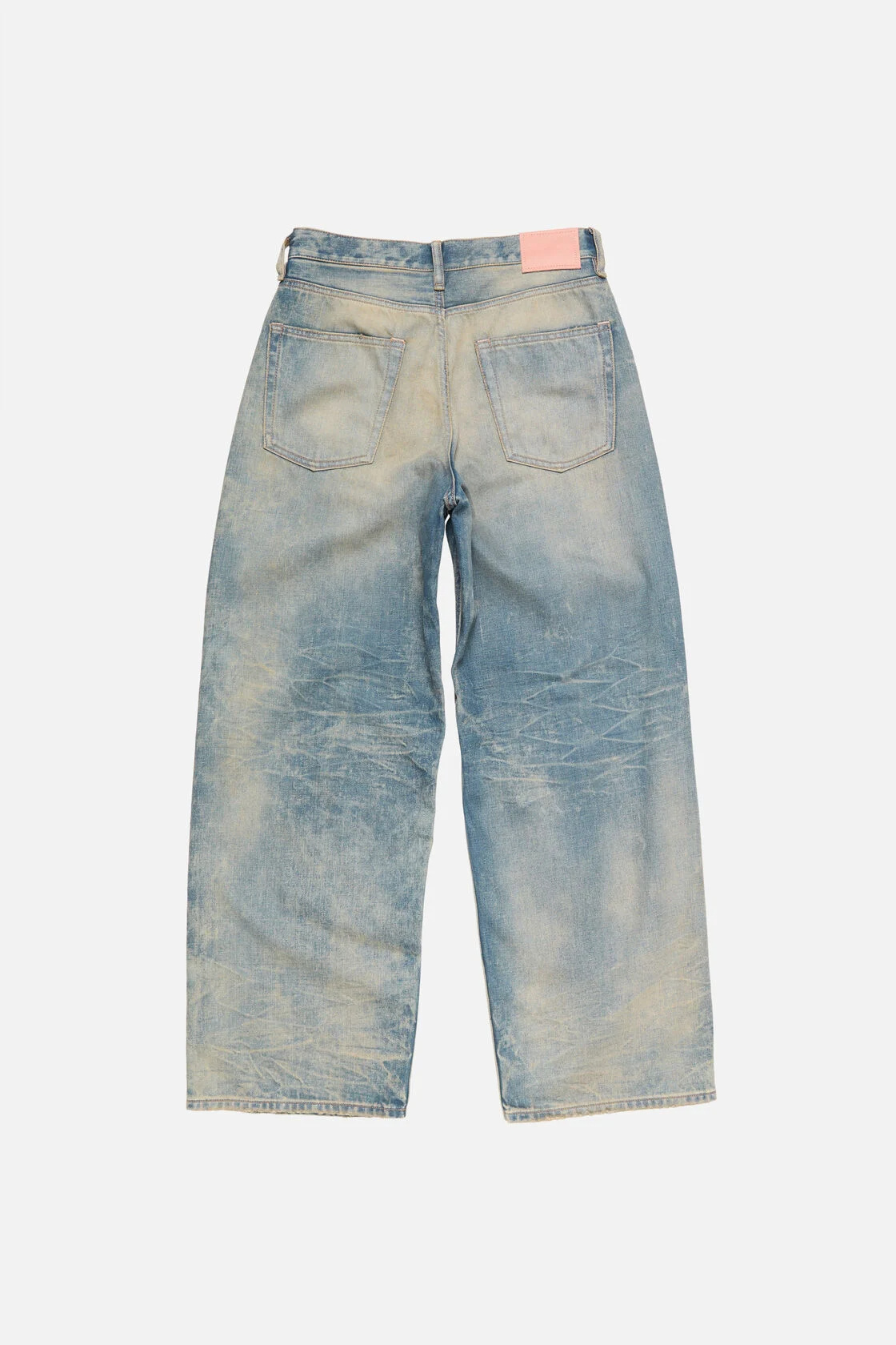 Acne Studios 1981 Logo-patch Trousers In Blue