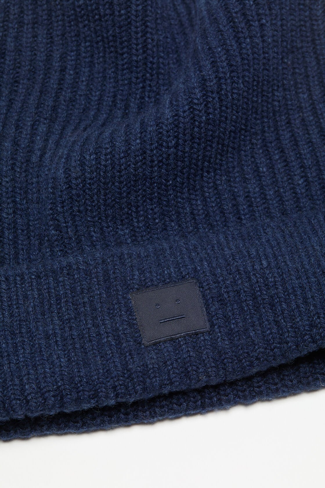 Shop Acne Studios Face Logo Square Beanie In Black