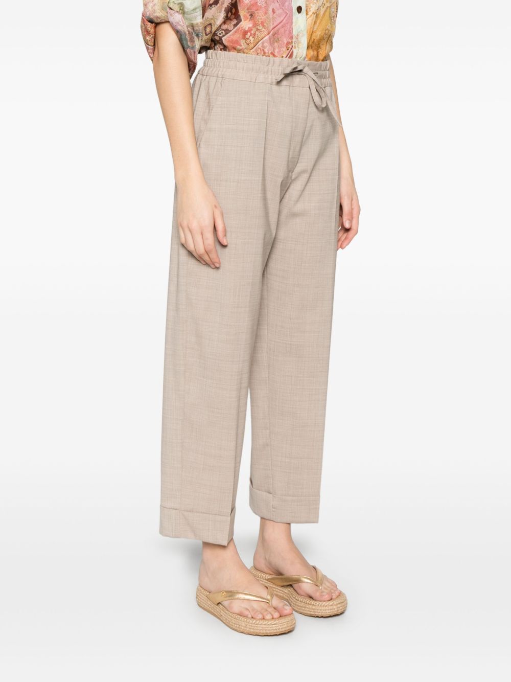 Shop P.a.r.o.s.h Pressed-crease Trousers