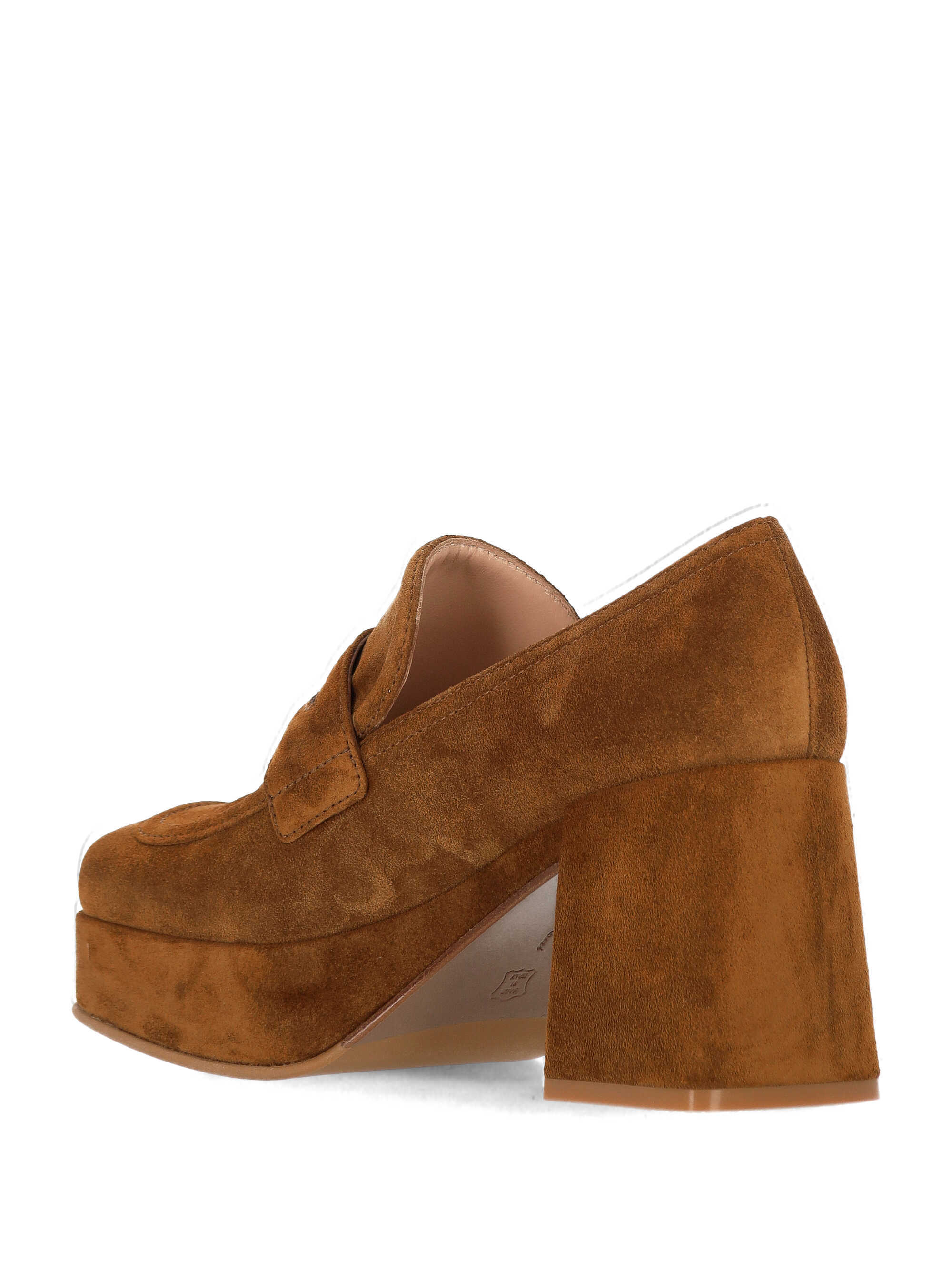 Gianvito Rossi Square Toe Block Heel Pumps In Brown