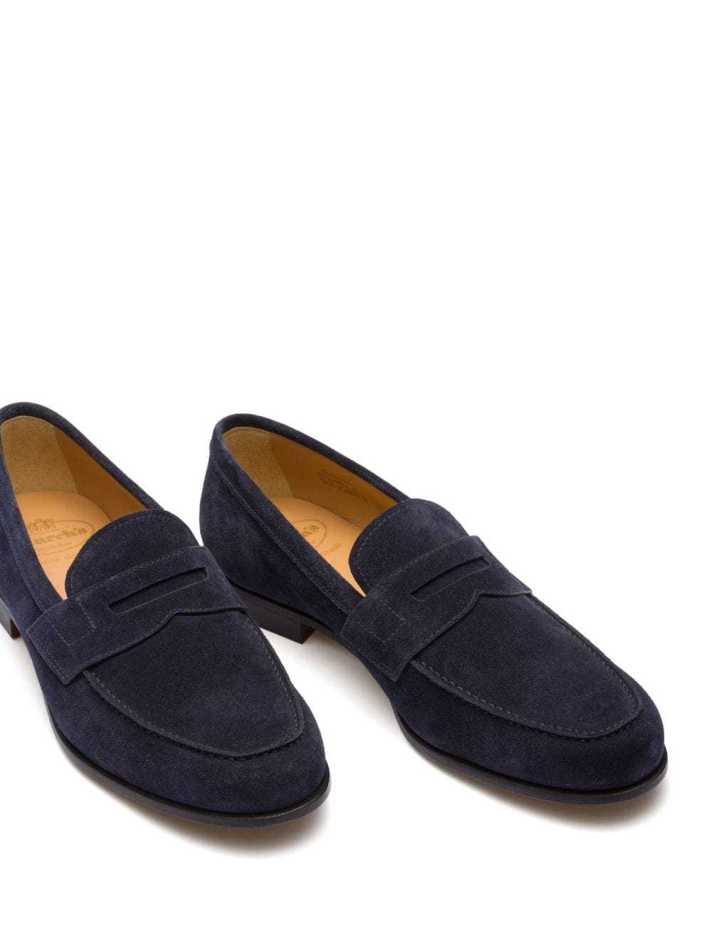 Church's Gateshead Suede Penny Loafers In Black