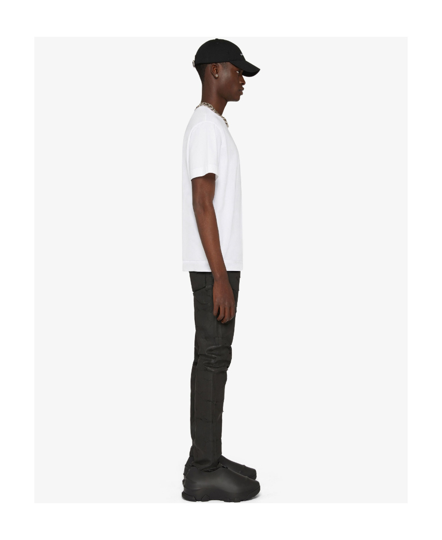 Givenchy 4g-embroidered Cotton T-shirt In White