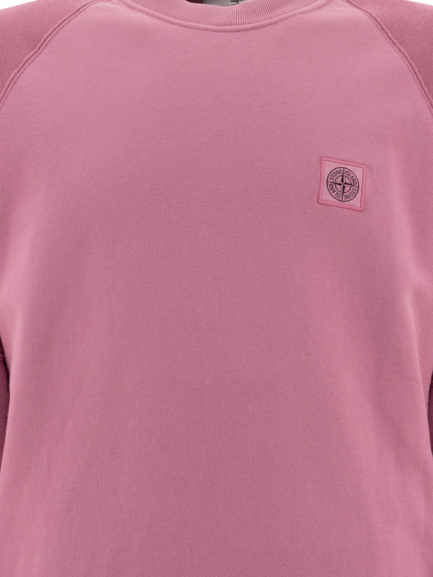 Stone Island Long-sleeved Sweater In Pink