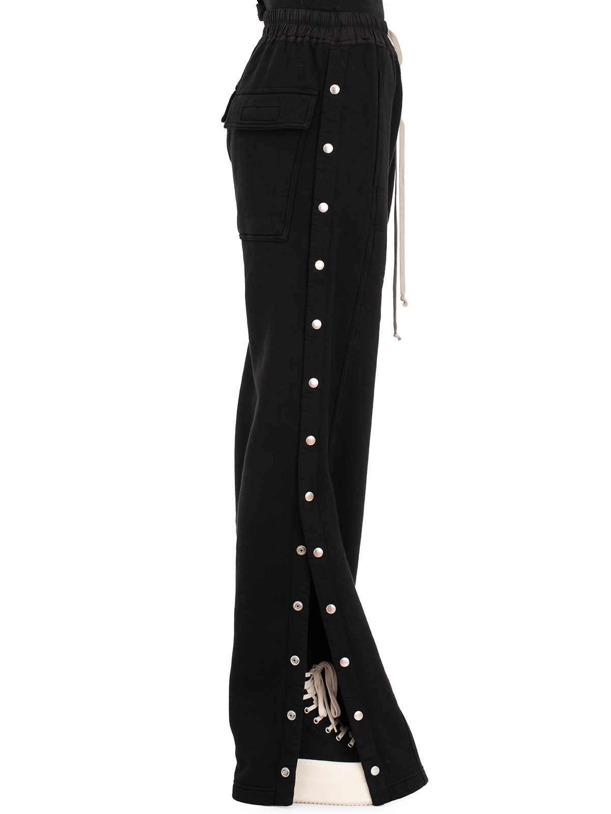 Rick Owens Drkshdw Pusher Wide-leg Trousers In Black