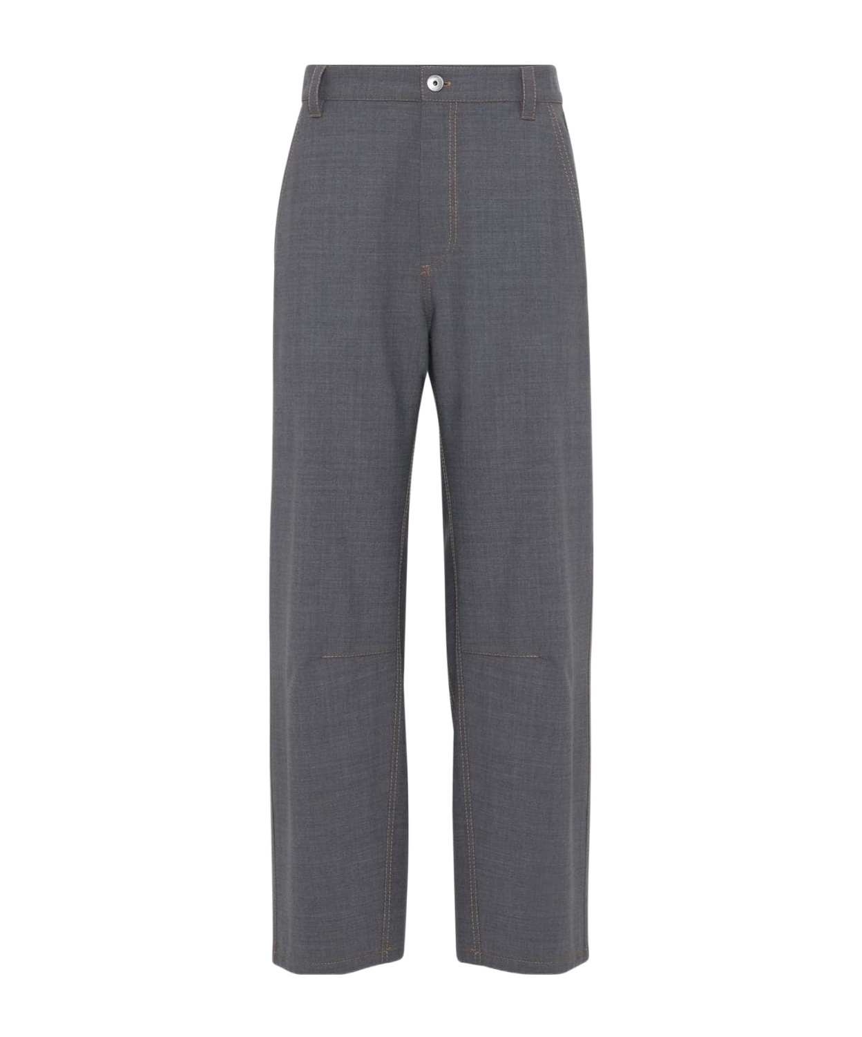 BRUNELLO CUCINELLI BRUNELLO CUCINELLI TROPICAL LUXURY SOFT CURVED TROUSERS
