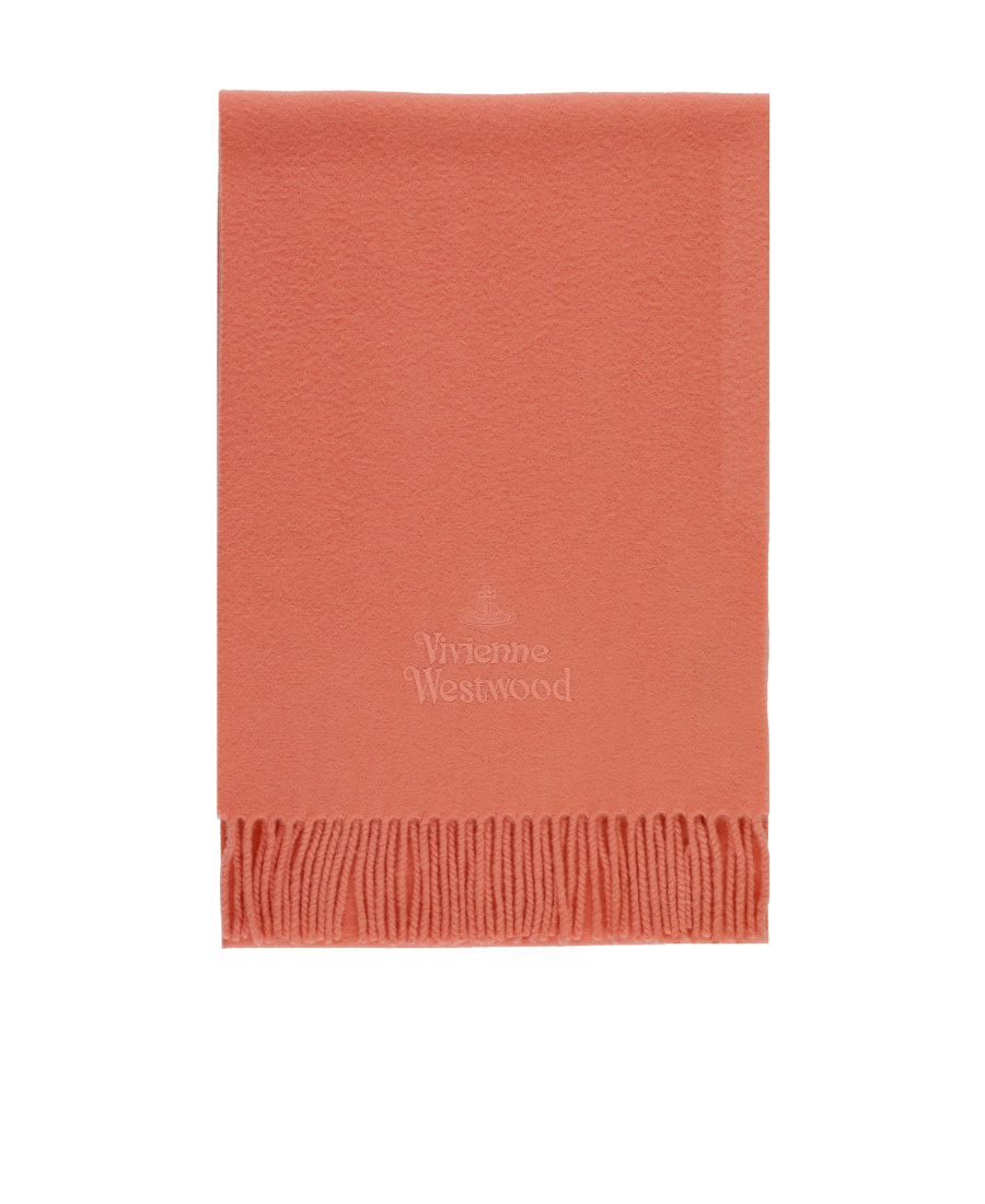 Vivienne Westwood Fringed Scarf In Red