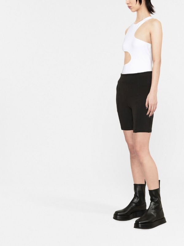 Alexander Wang High-waist Cycling Shorts In Black