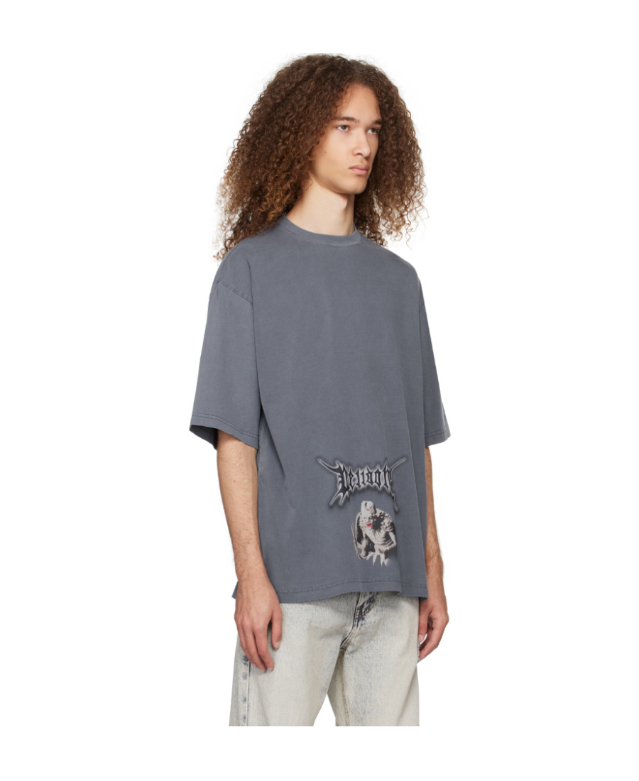 We11 Done Monster Graphic-print T-shirt In Gray