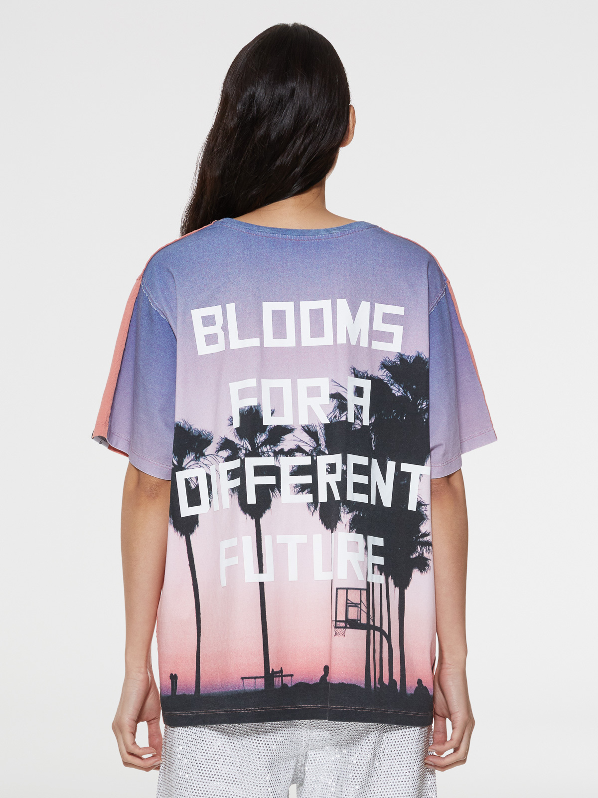 Golden Goose Palm Tree-print T-shirt In Pink