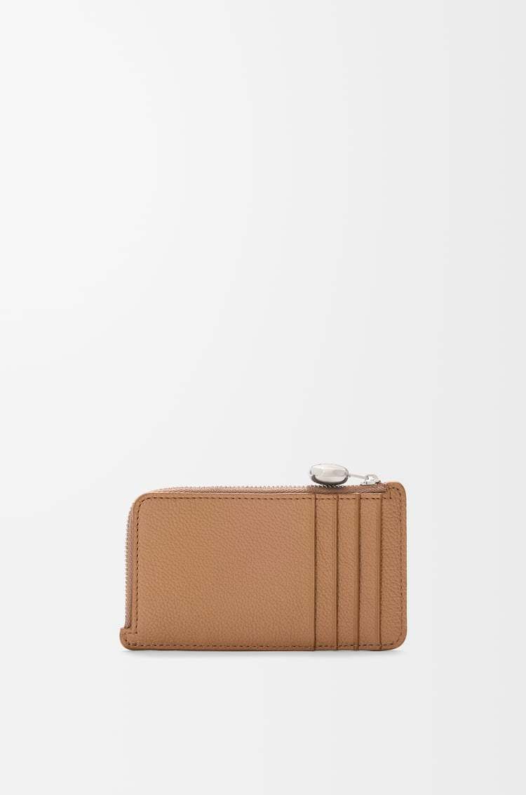 Loewe Pebble Coin Cardholder In Pebble Grained Calfskin In Brown