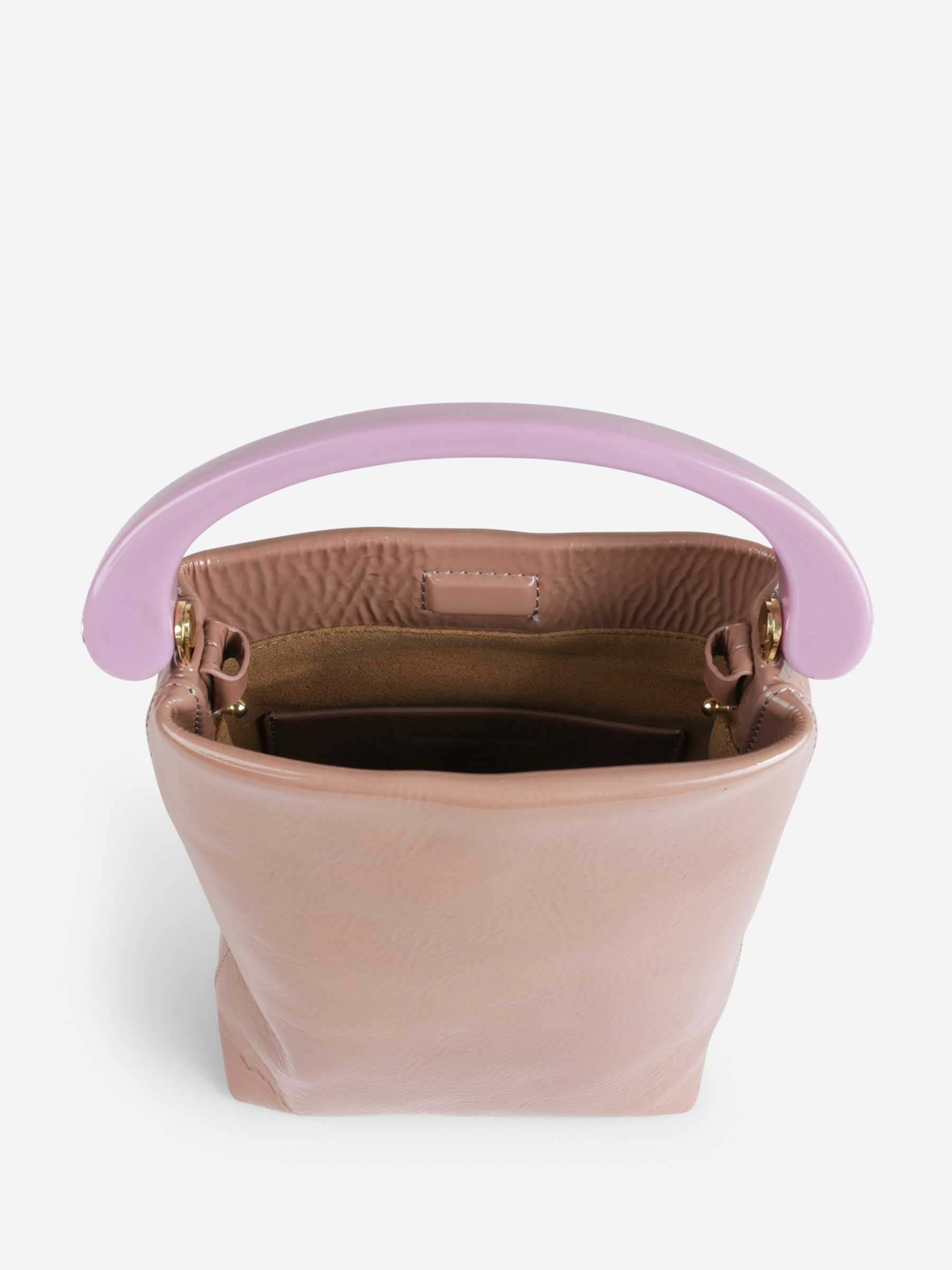 Dries Van Noten Mini Handle Shoulder Bag In Nude