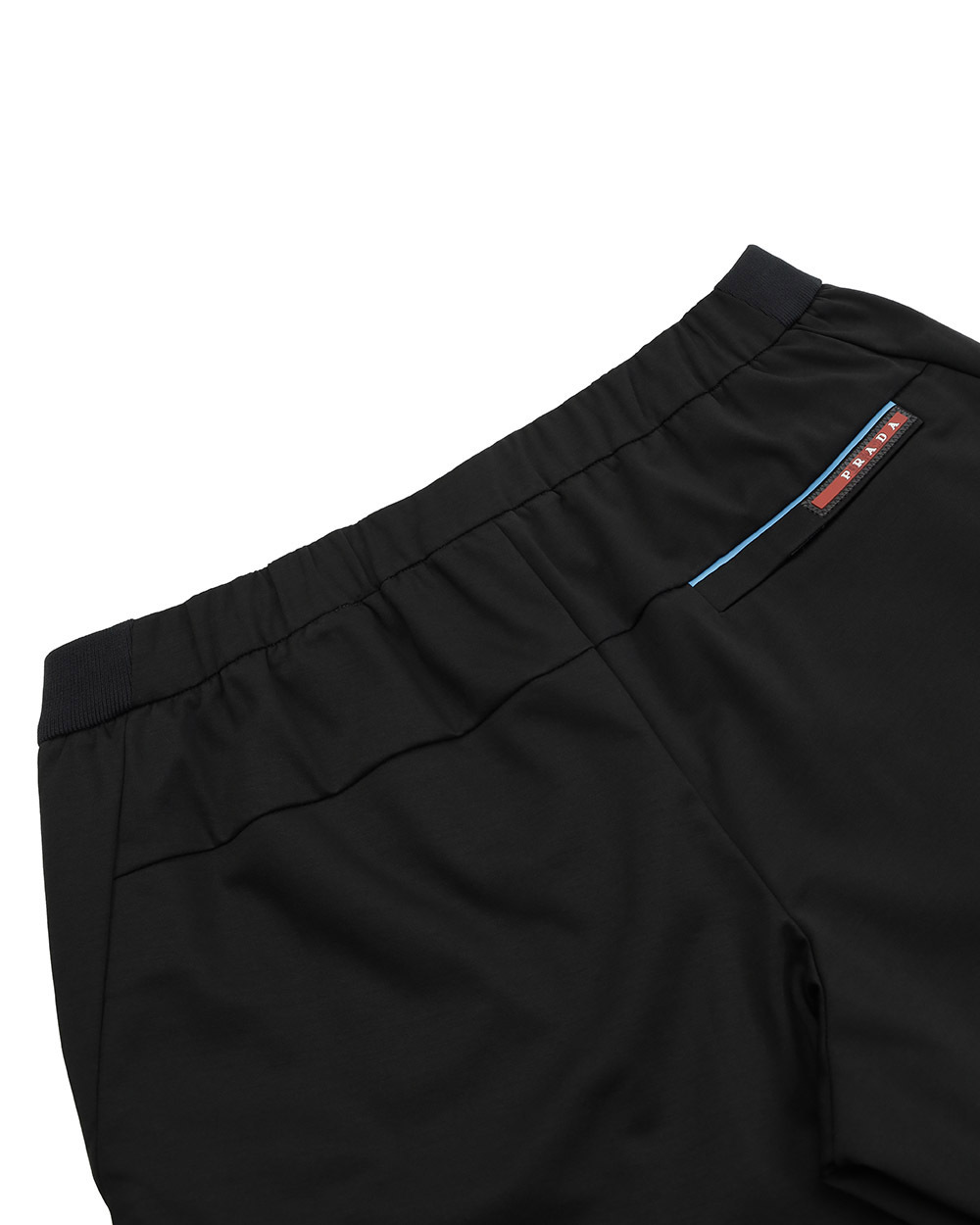 Prada Logo Detail Shorts In Black