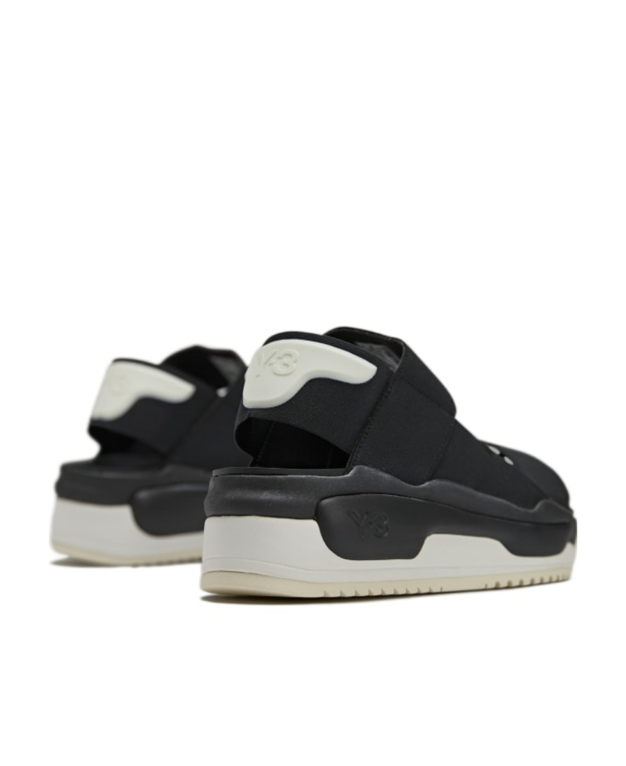 Shop Y-3 Hokori Wedge Sandals In Black