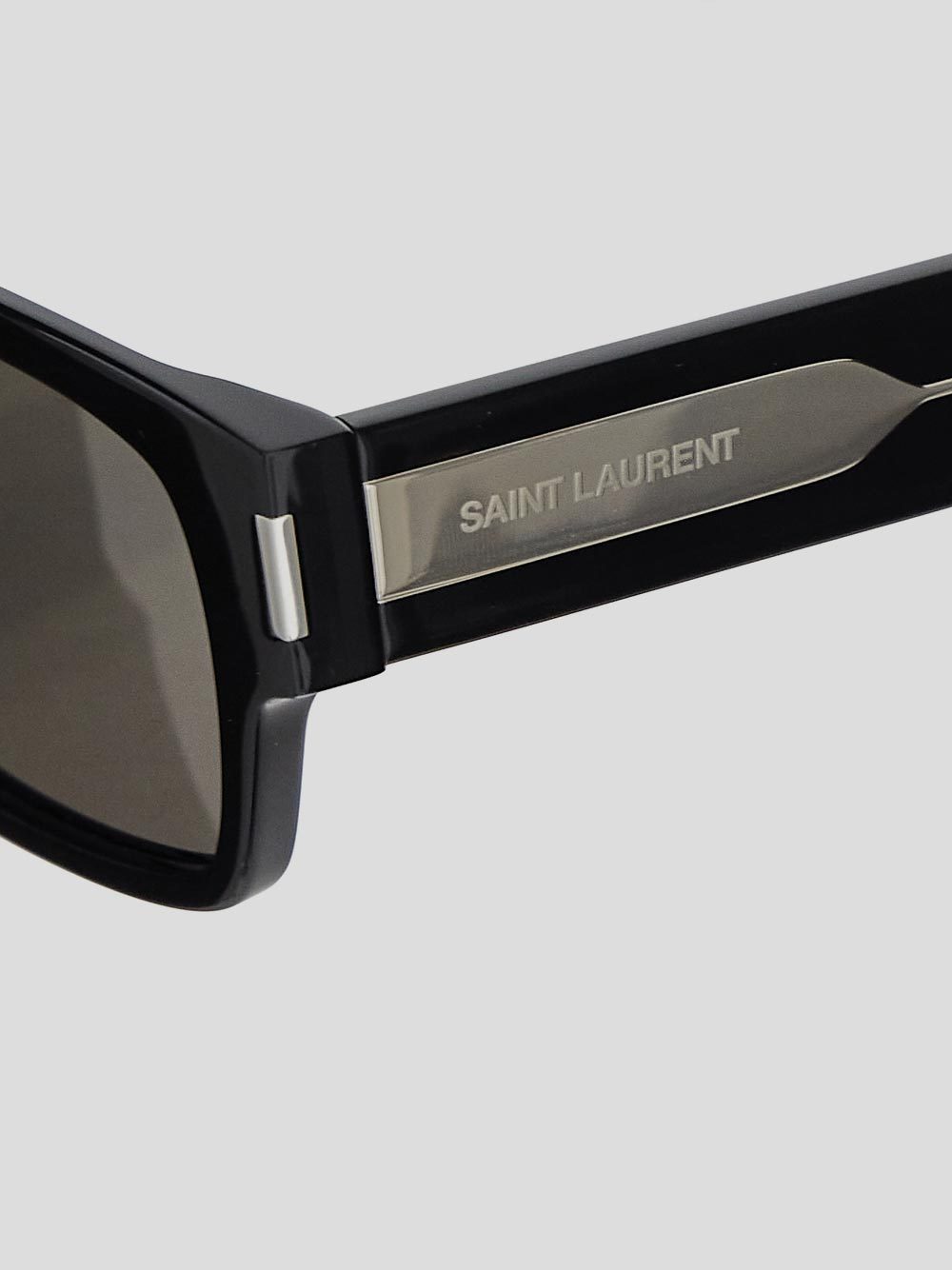 Saint Laurent Logo Sunglasses In Black