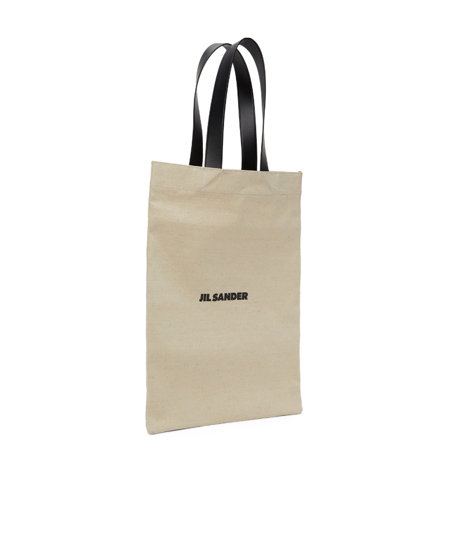 Jil Sander Canvas Tote Bag In Nude