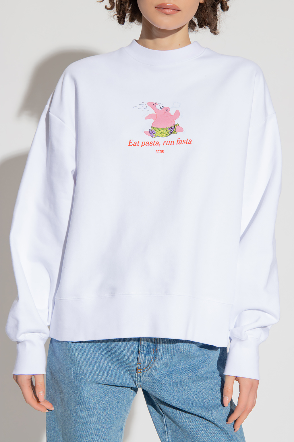 GCDS GRAPHIC-PRINT COTTON SWEATSHIRT