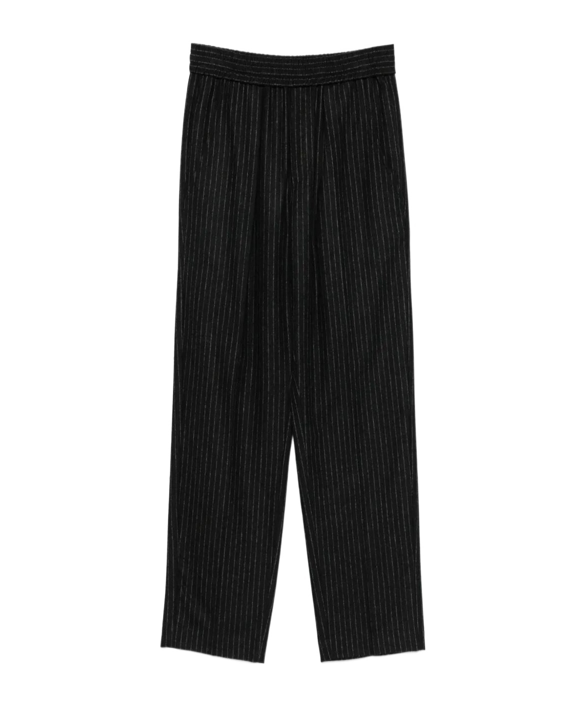 Isabel Marant Loretta Pinstripe Relaxed Fit Trousers In Black