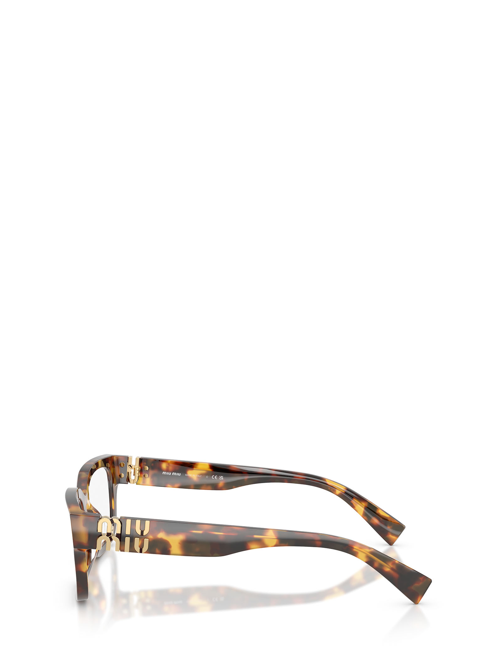Miu Miu Full Frame Plain Mirror In Brown