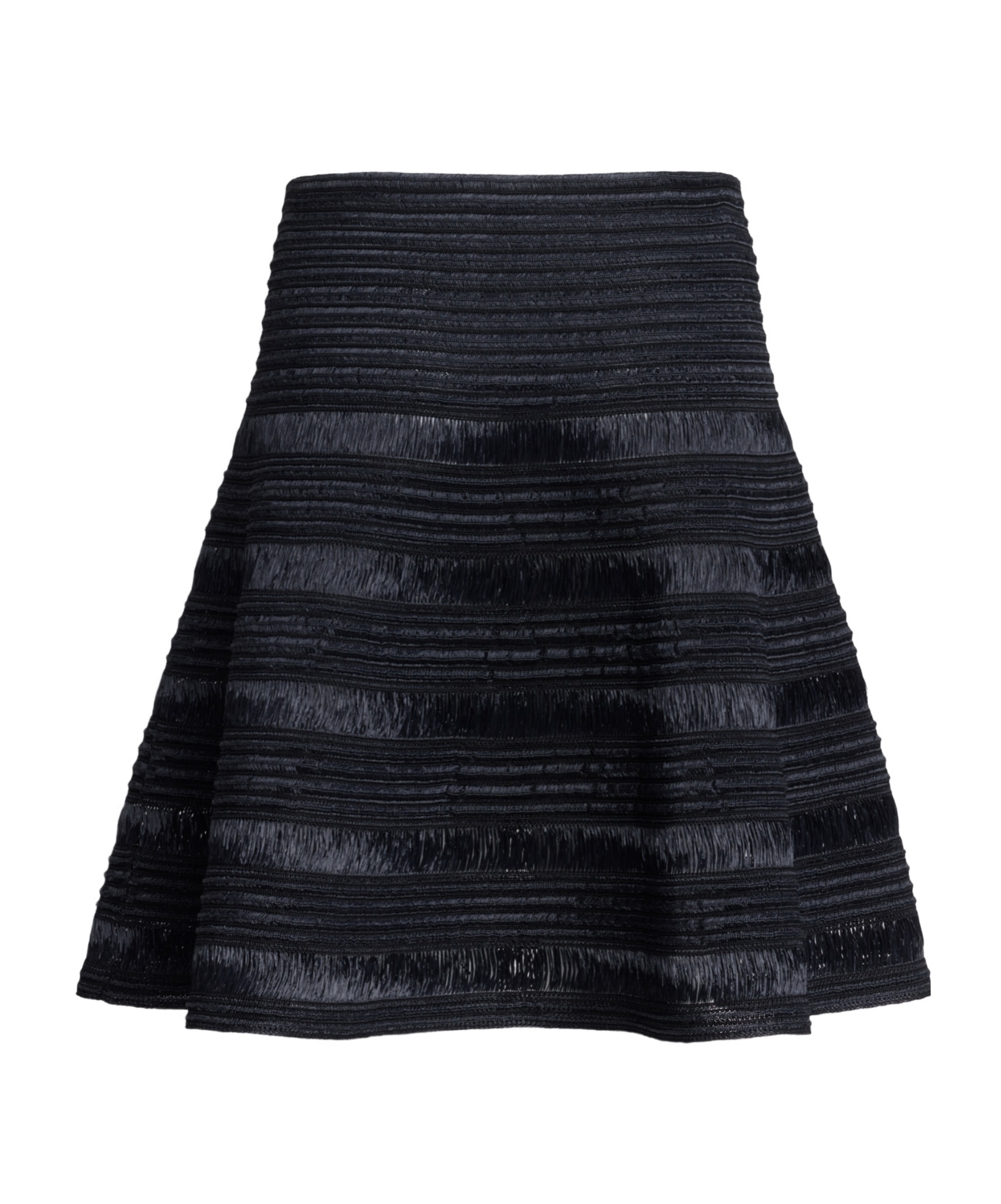 Alaïa Ribbed Mini Skirt In Black