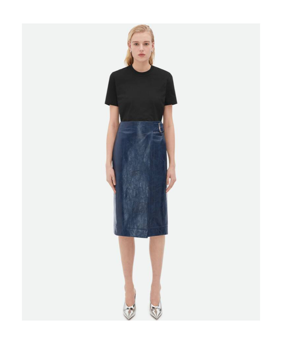 Bottega Veneta Medium Length Skirt In Blue
