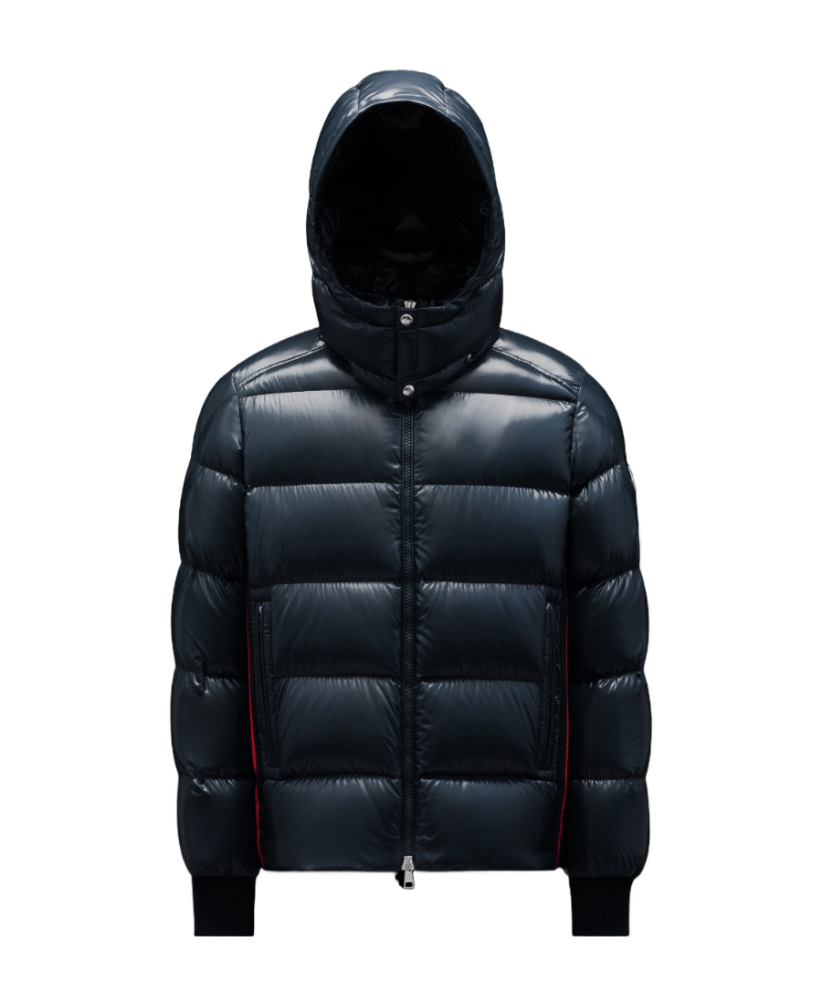 Moncler Lunetiere Hooded Puffer Jacket In Blue