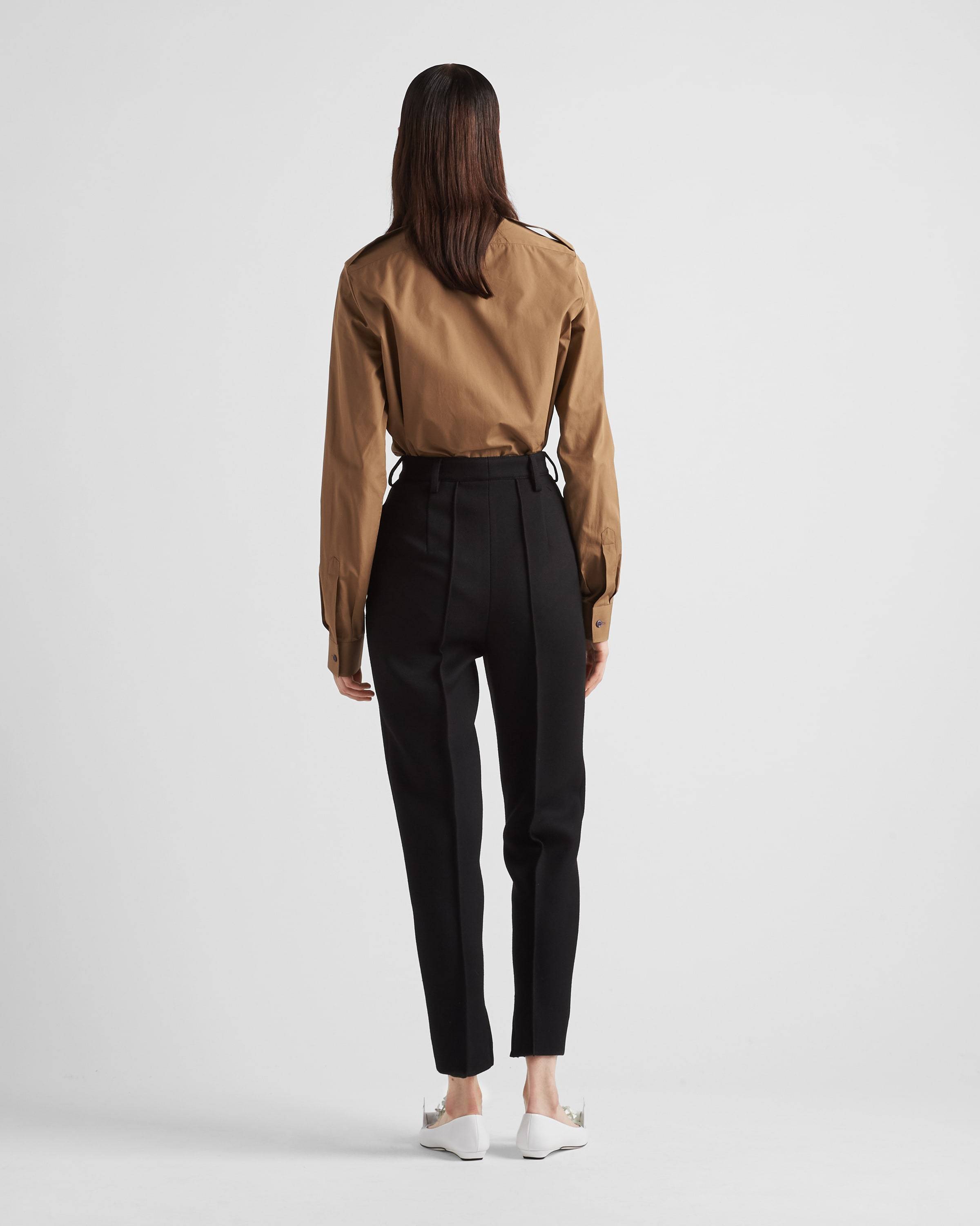 Prada High-waist Skinny Pants In Black