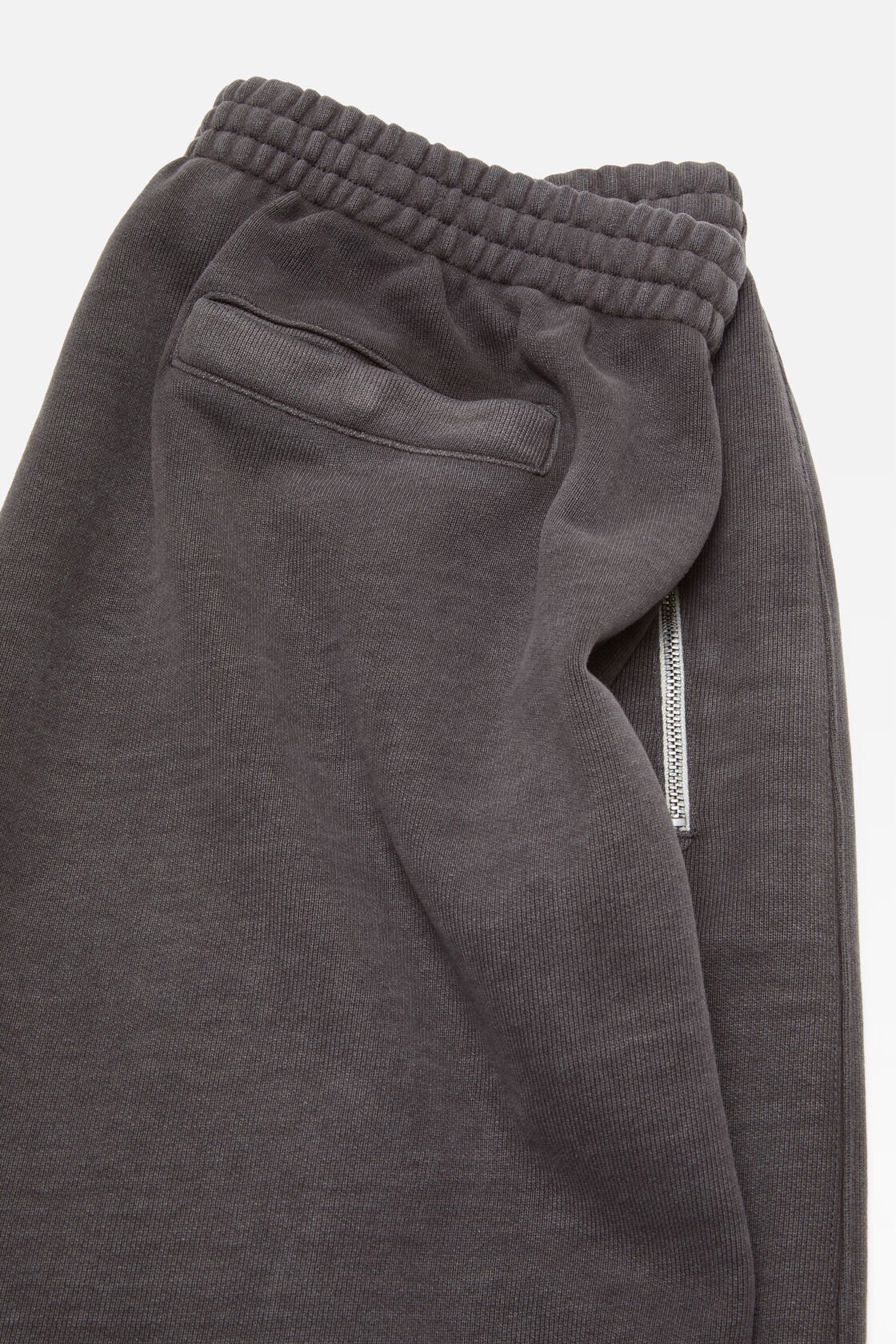 Acne Studios Logo-print Elasticated-waist Trousers In Gray