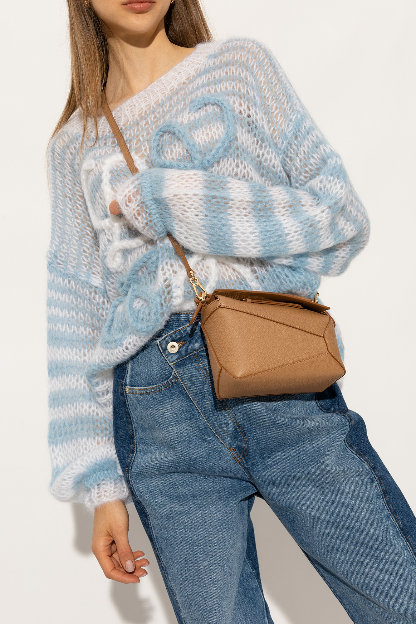 LOEWE MINI PUZZLE BAG IN SOFT GRAINED CALFSKIN