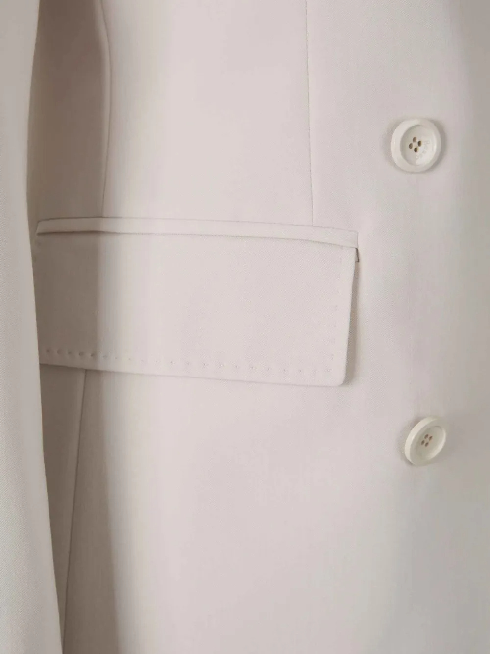 Herno Double-breasted Blazer In White