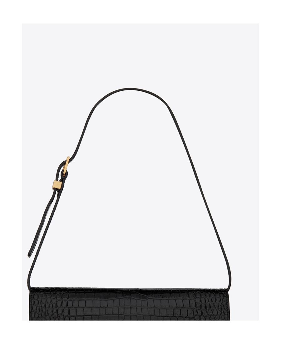 Saint Laurent Manhattan Shoulder Bags Black In Black