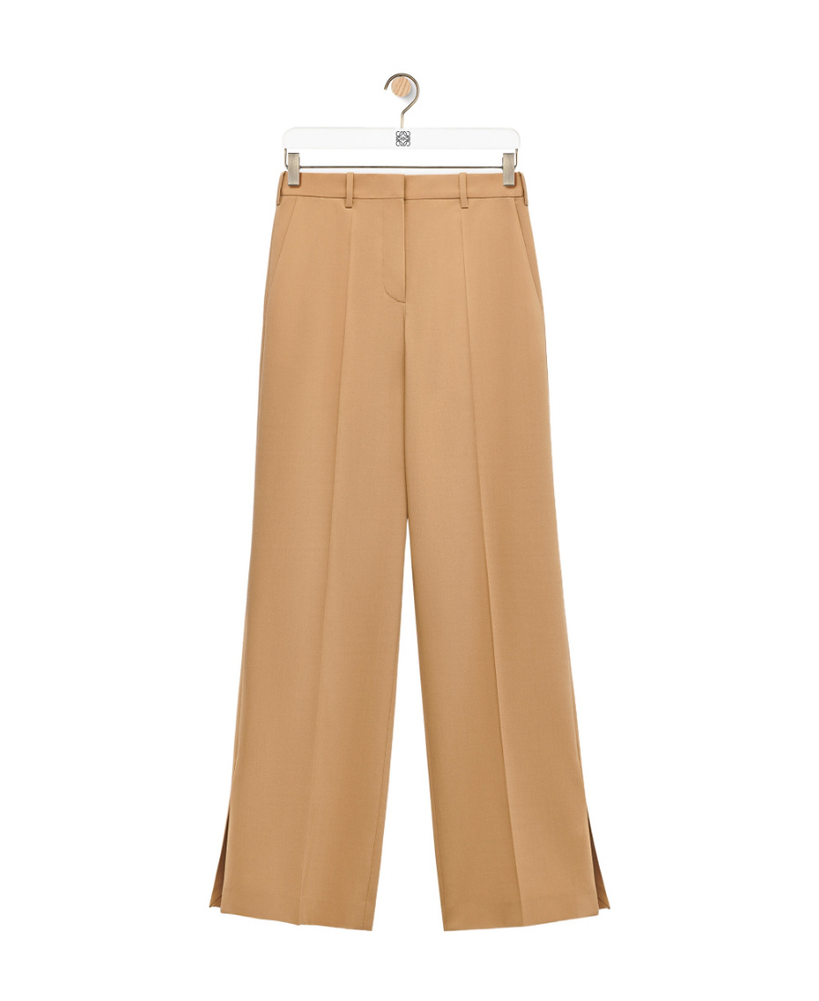 Loewe Slit Casual Pants In Nude