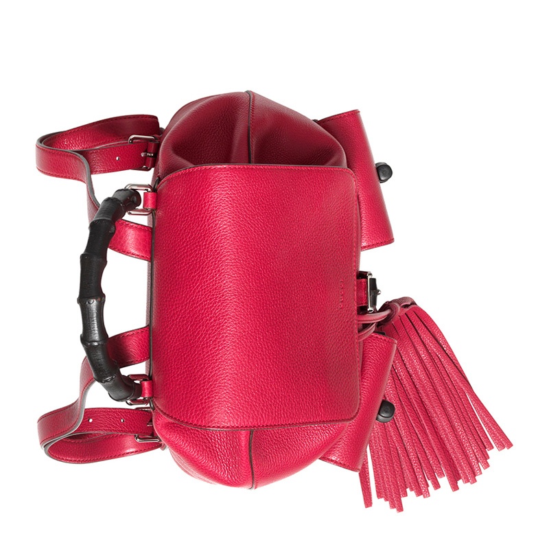 Gucci Grain Logo Backpack In Red